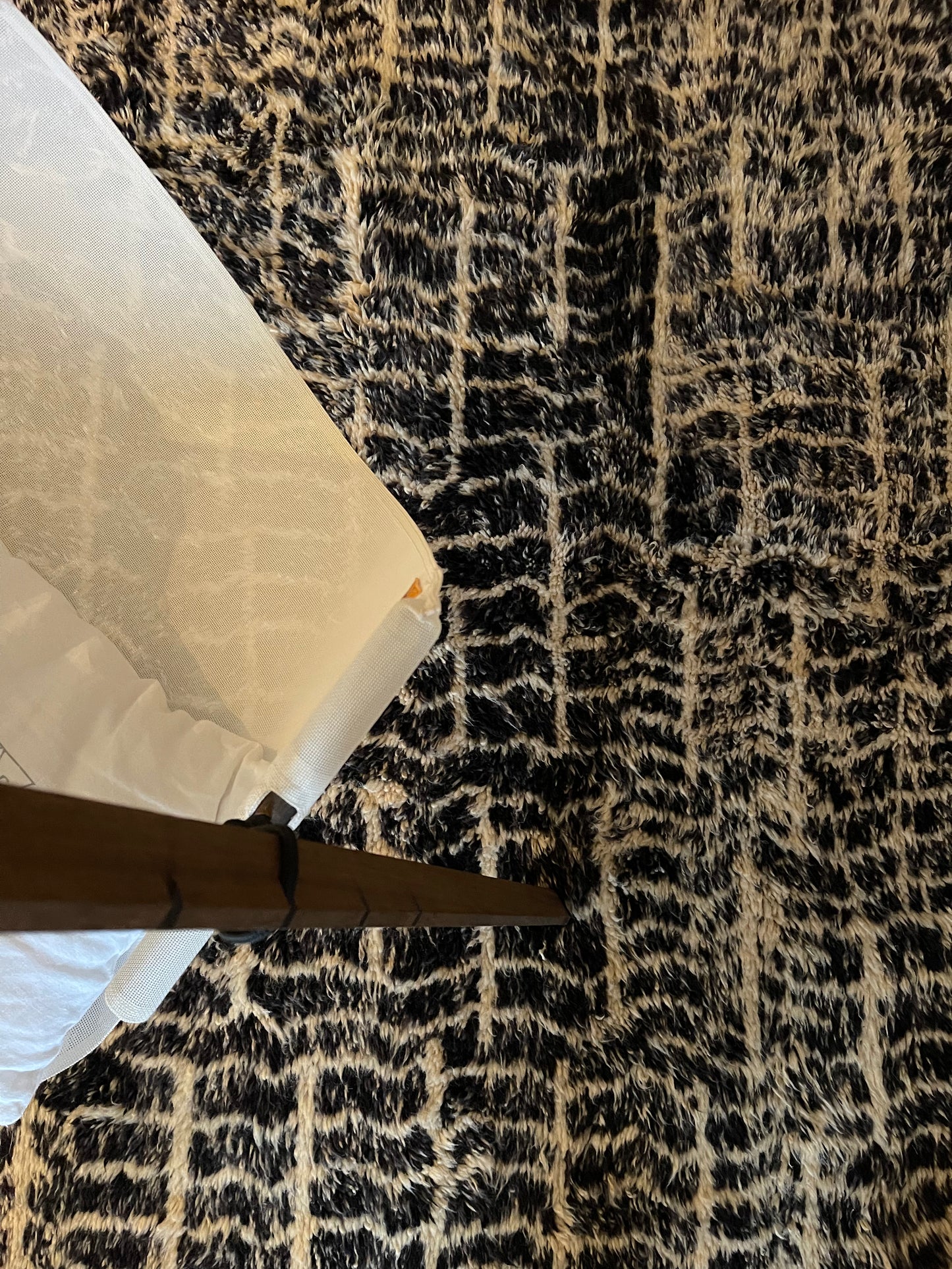 Tapis dégradé noir & blanc - SD5- 210cm x 320cm