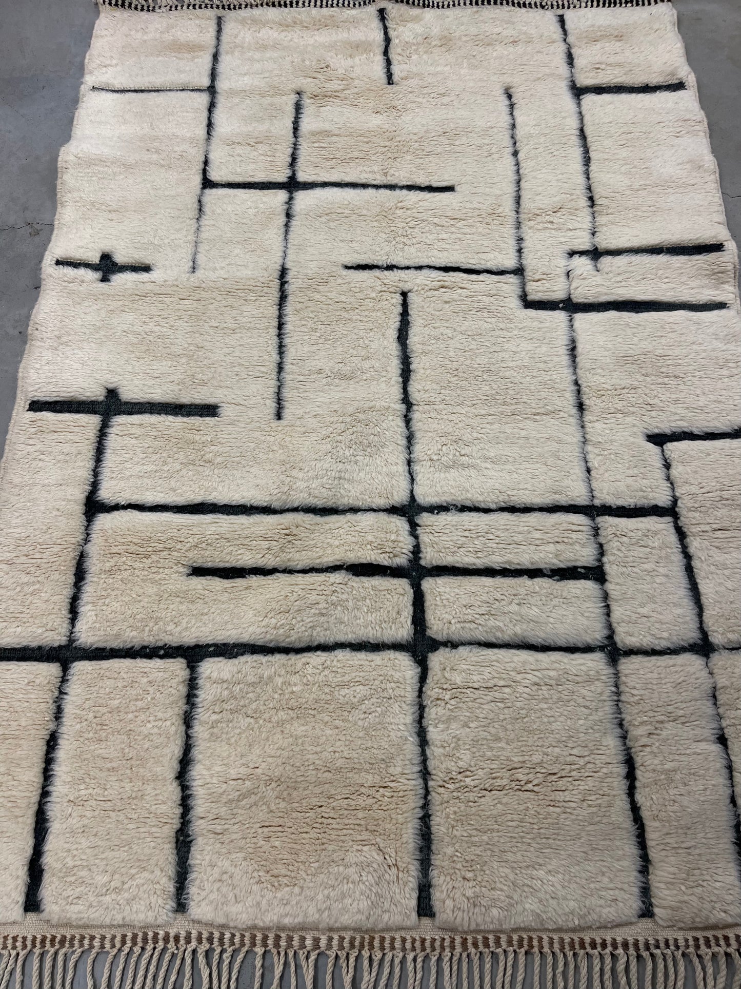 Tapis lignes noires & vertes - SD1-178cm x 240cm