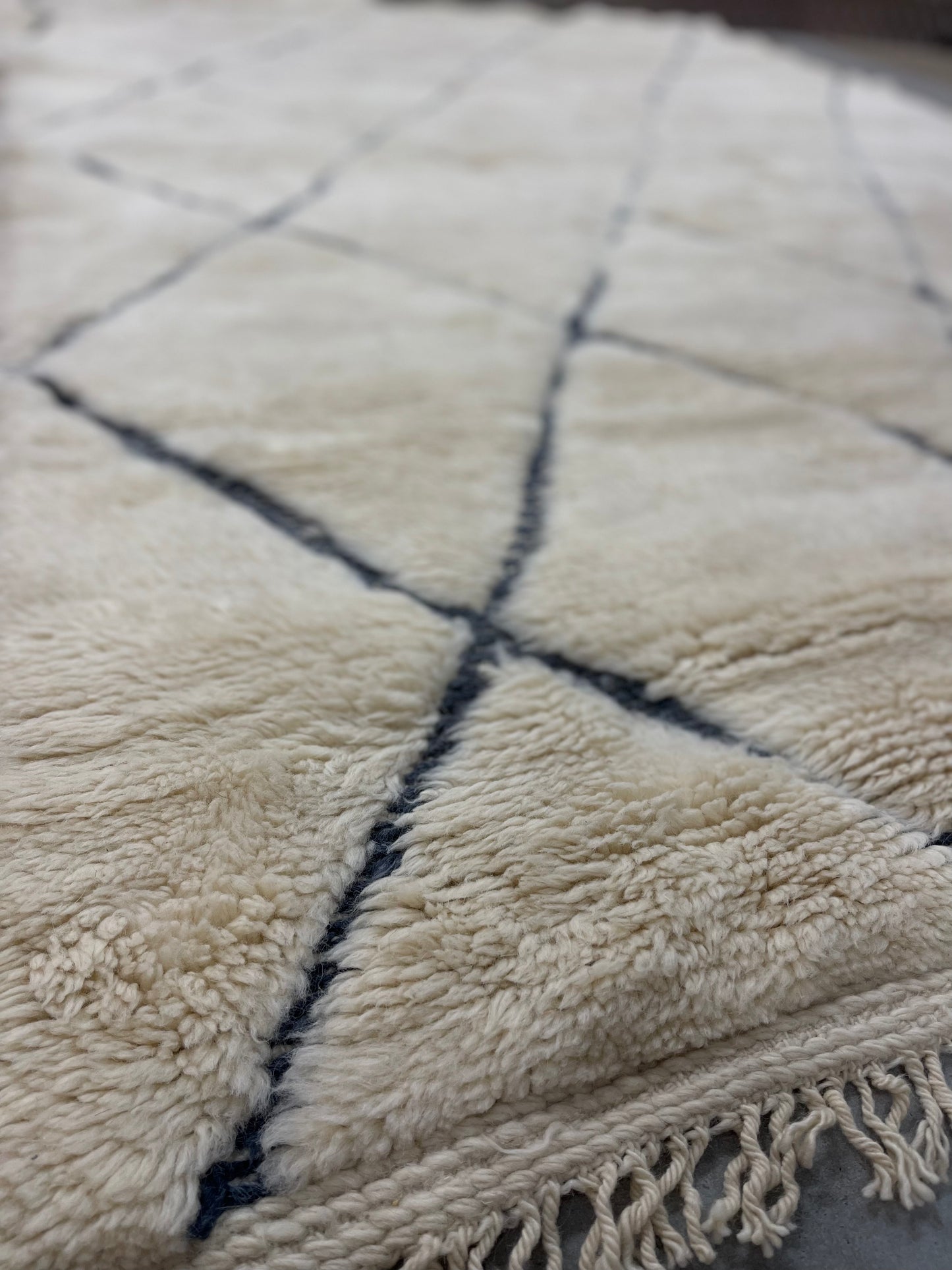 Tapis losanges noirs- SD7-180cm x 264cm